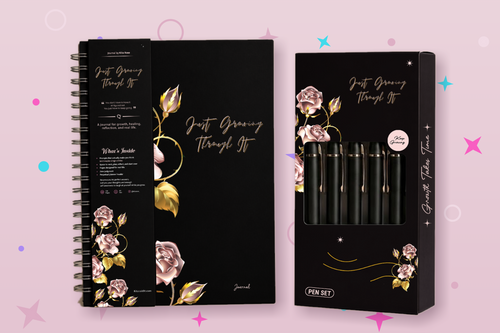 Growing Through It Matching Journals and Gel Pen Set